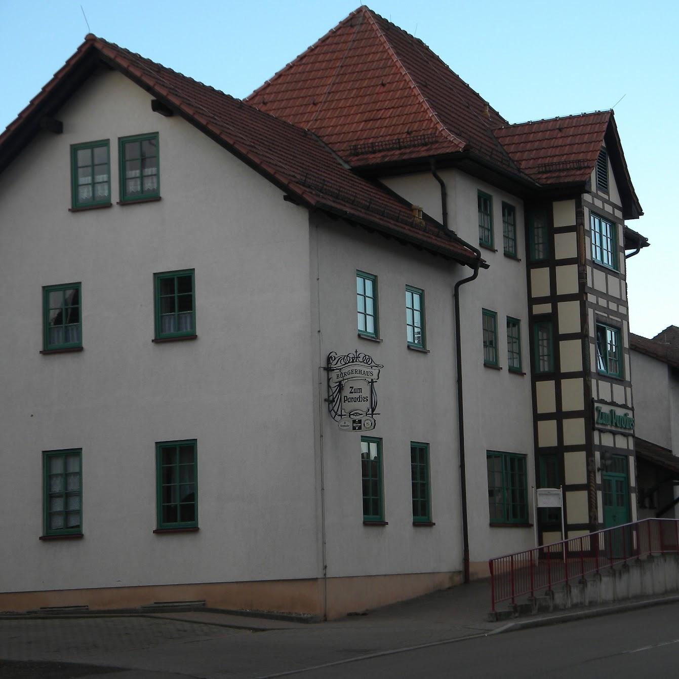 Restaurant "Bürgerhaus  Zum Paradies " in Wasungen