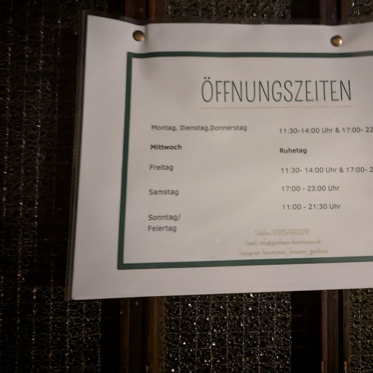 Restaurant "Gasthaus Hieronymus Restaurant" in Kippenheim