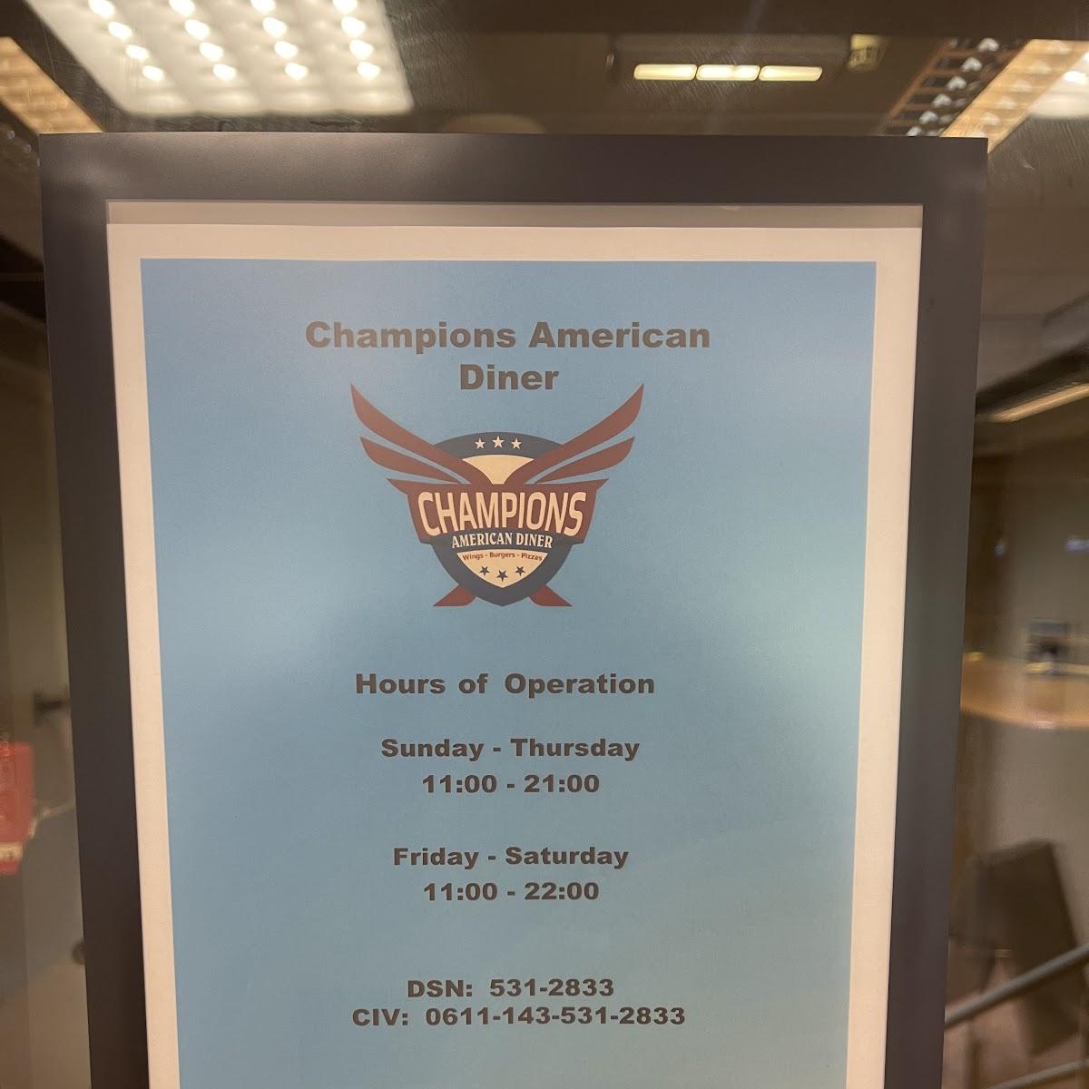 Restaurant "CHAMPIONS AMERICAN DINER" in Baumholder