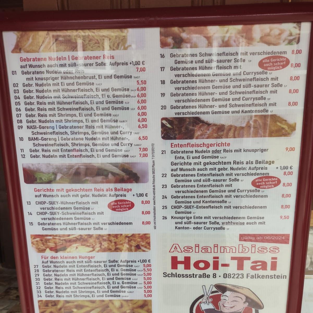 Restaurant "Asia Imbiss Hoi-Tai" in Falkenstein-Vogtland