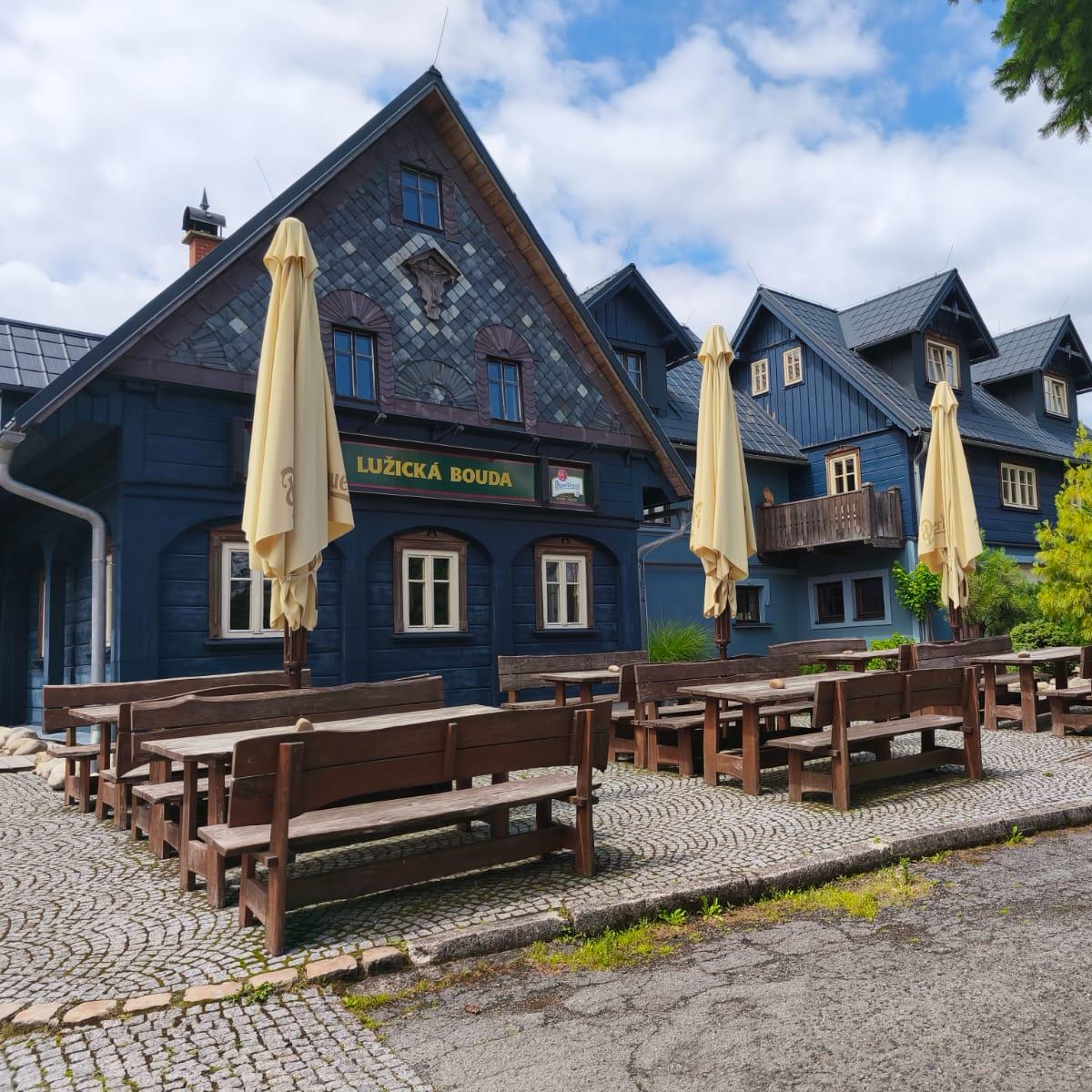 Restaurant "Gasthof Lausche - Luž" in Krompach v ?echách