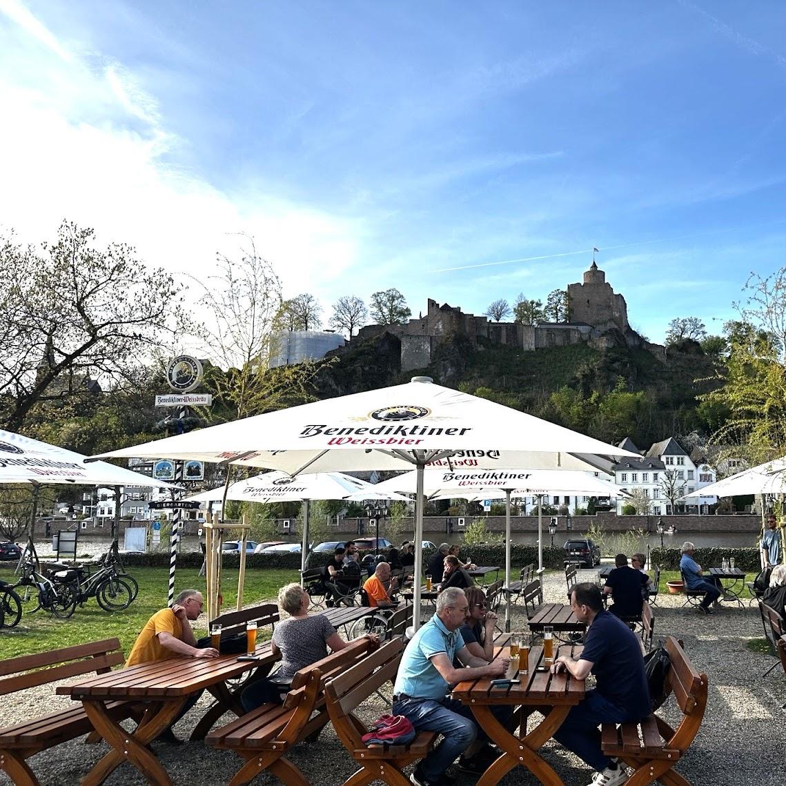 Restaurant "Erasmus Biergarten - Saarterrassen" in Saarburg