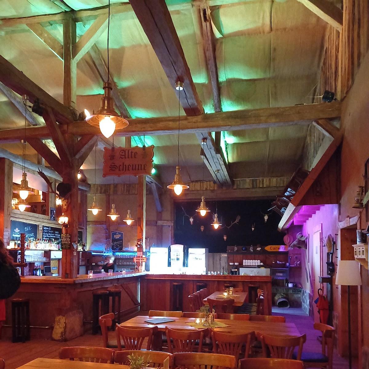 Restaurant "Alte Scheune Carwitz" in Feldberger Seenlandschaft