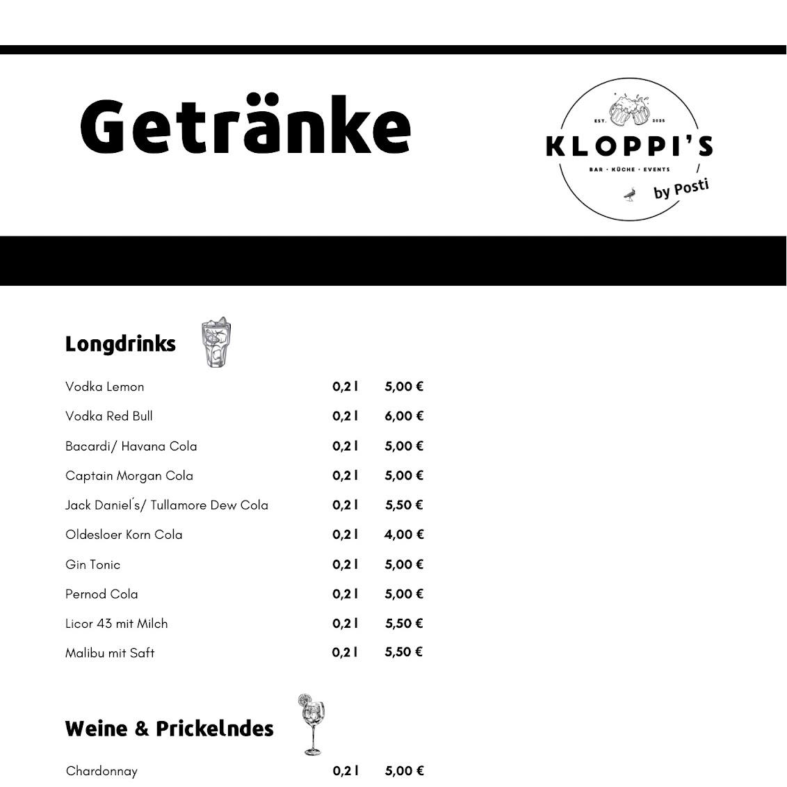 Restaurant "KLOPPIS by Posti" in Kiebitzreihe