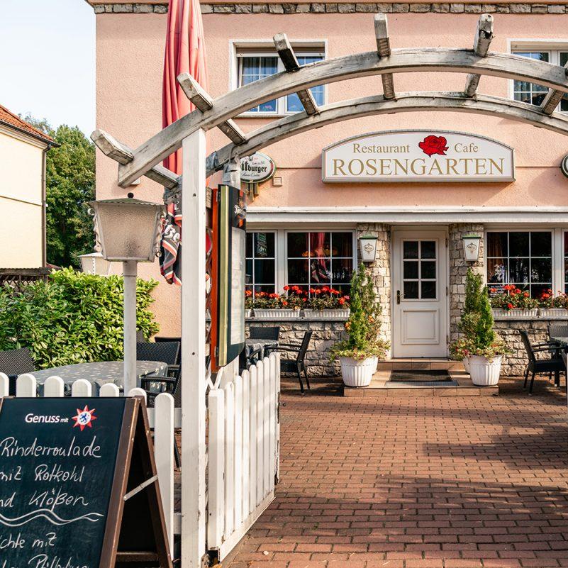 Restaurant "Cafe & Restaurant Rosengarten" in Wandlitz