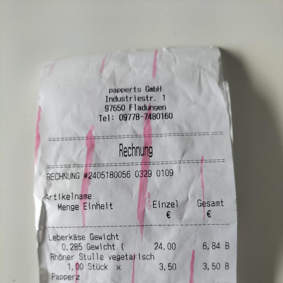 Restaurant "papperts GmbH" in Fladungen