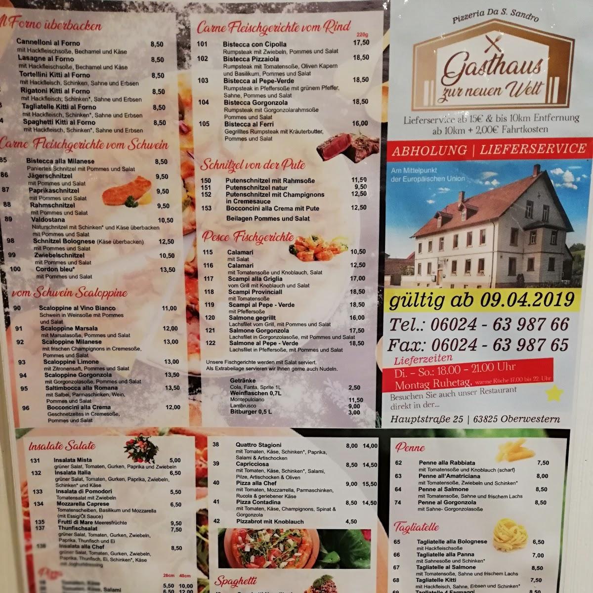 Restaurant "Zur Neuen Welt" in  Westerngrund