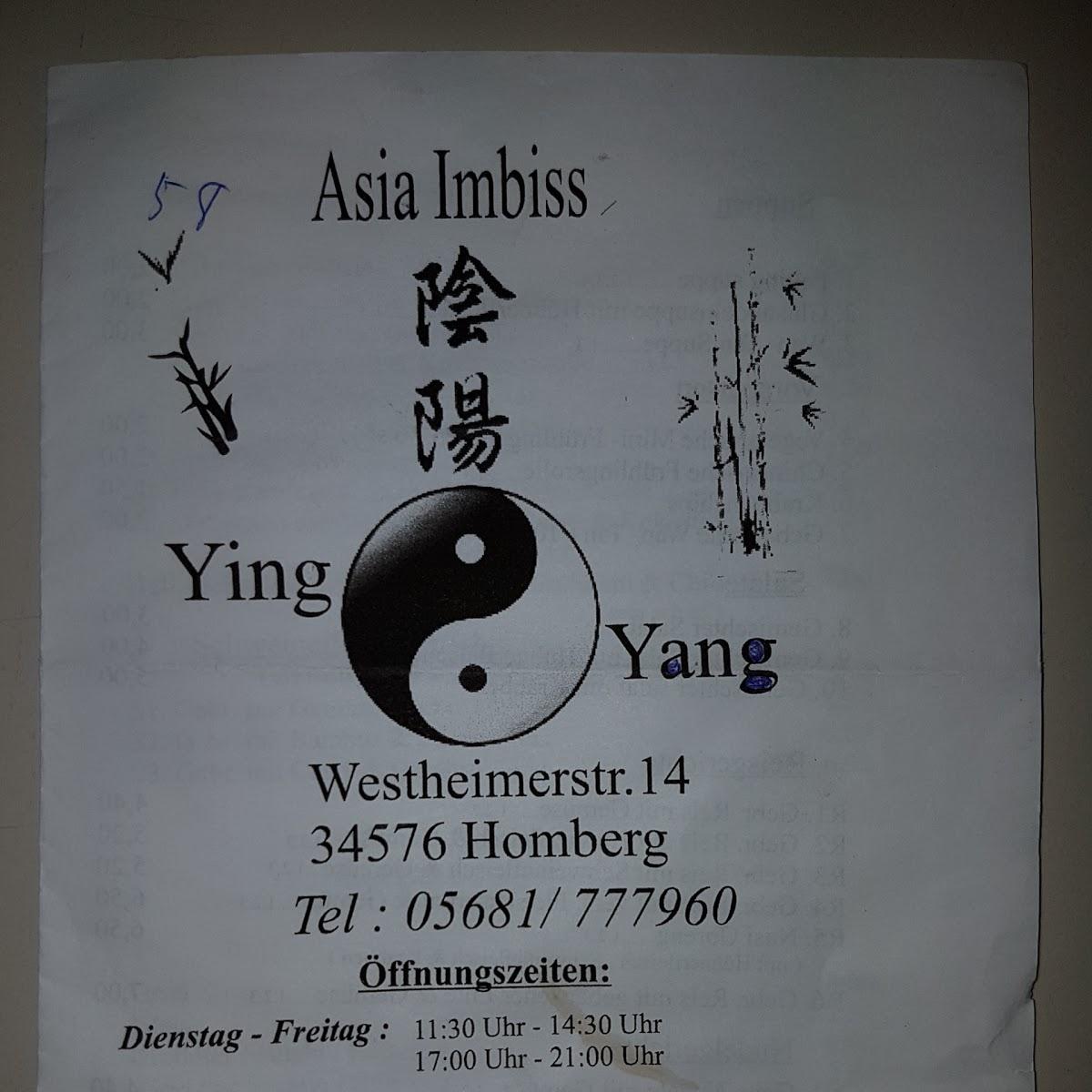 Restaurant "Asia Imbiss Ying Yang" in  (Efze)