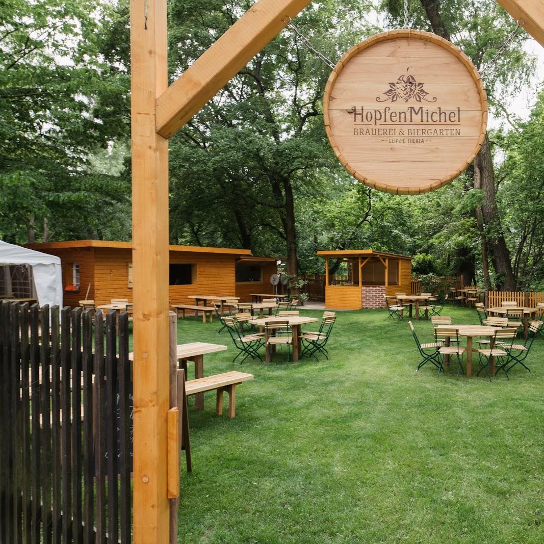Restaurant "HopfenMichel - Brauerei & Biergarten" in Leipzig