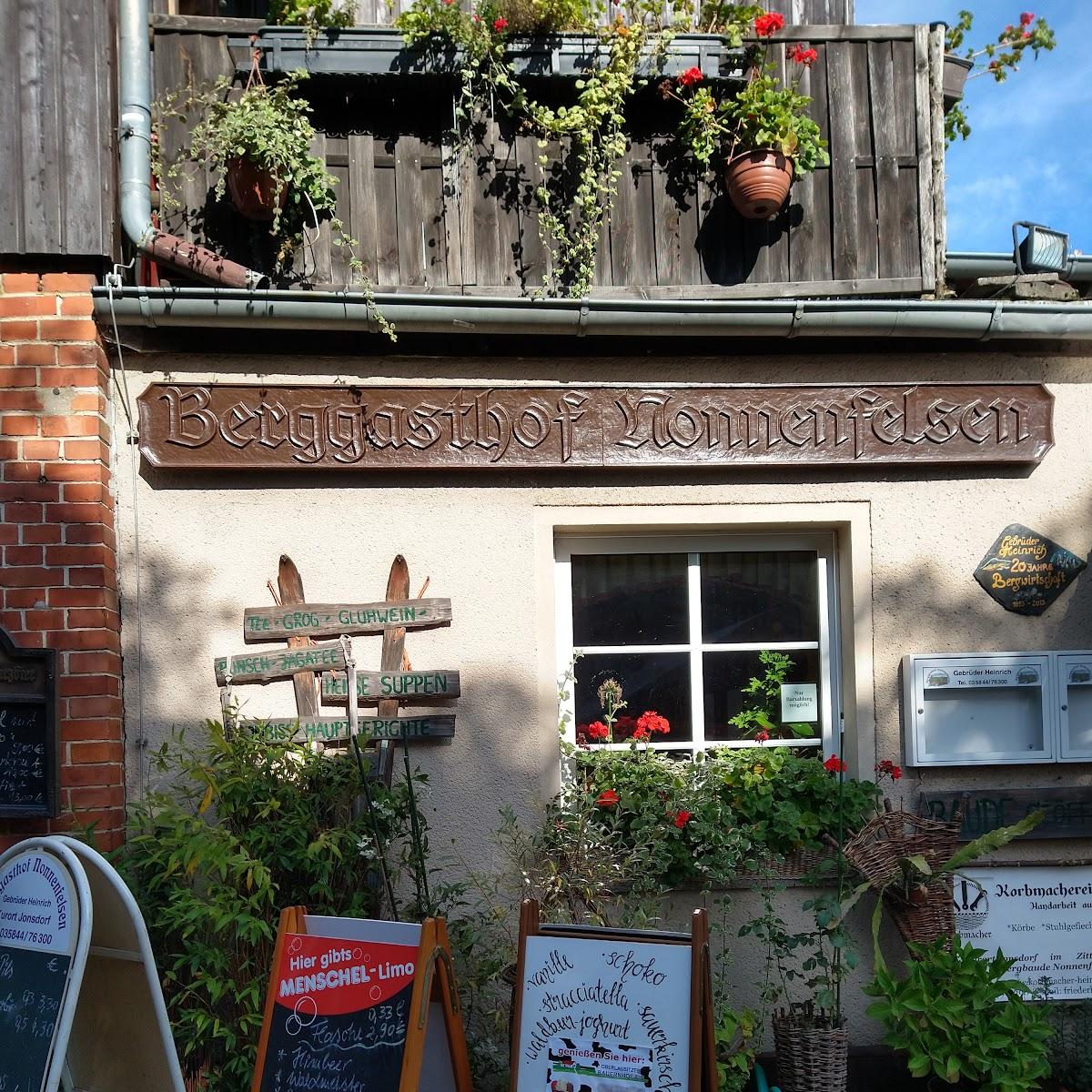 Restaurant "Berggasthof Nonnenfelsen" in Jonsdorf