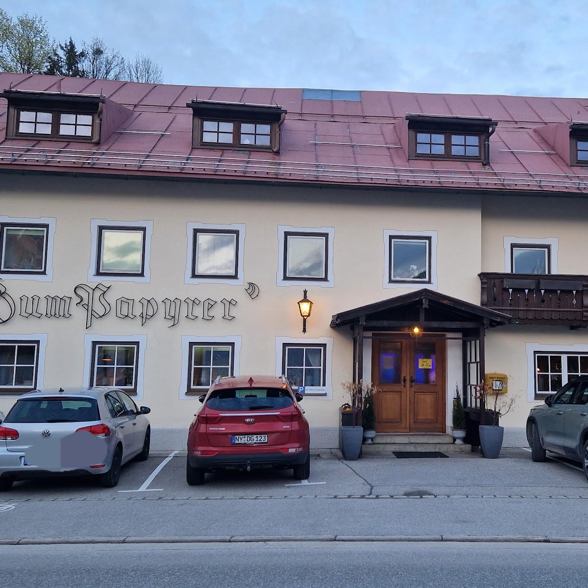 Restaurant "Zum Papyrer" in Lenggries