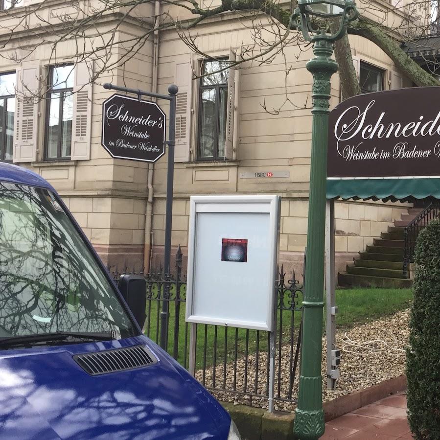 Restaurant "Schneiders Weinstube im Badener Weinkeller" in Baden-Baden