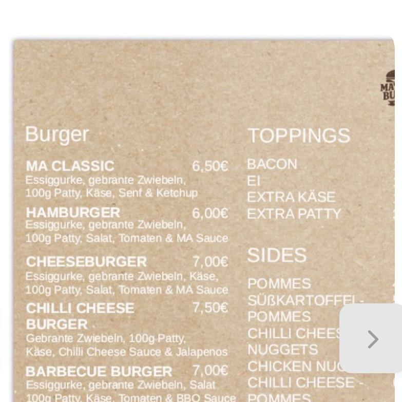 Restaurant "MA Burger" in Renningen