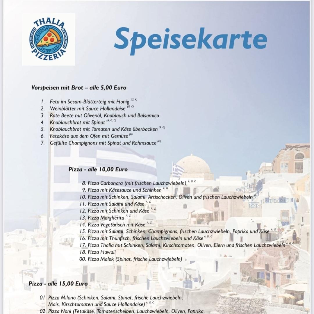 Restaurant "Pizzeria Thalia Inh. Eleni Christou" in Neustadt an der Orla