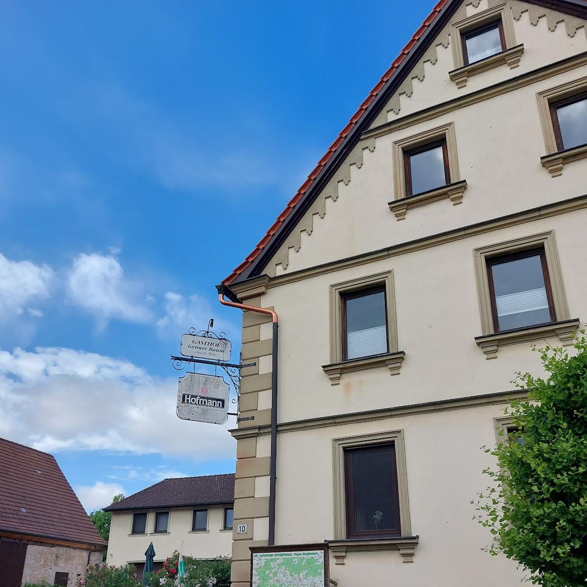 Restaurant "Gasthof Grüner Baum" in Burghaslach