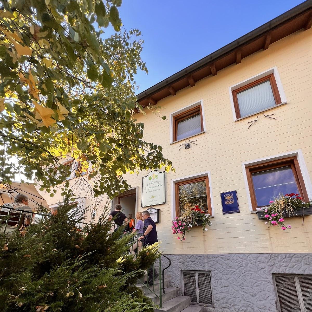 Restaurant "Gasthaus und Pension Steigerwaldhöhe" in Burghaslach