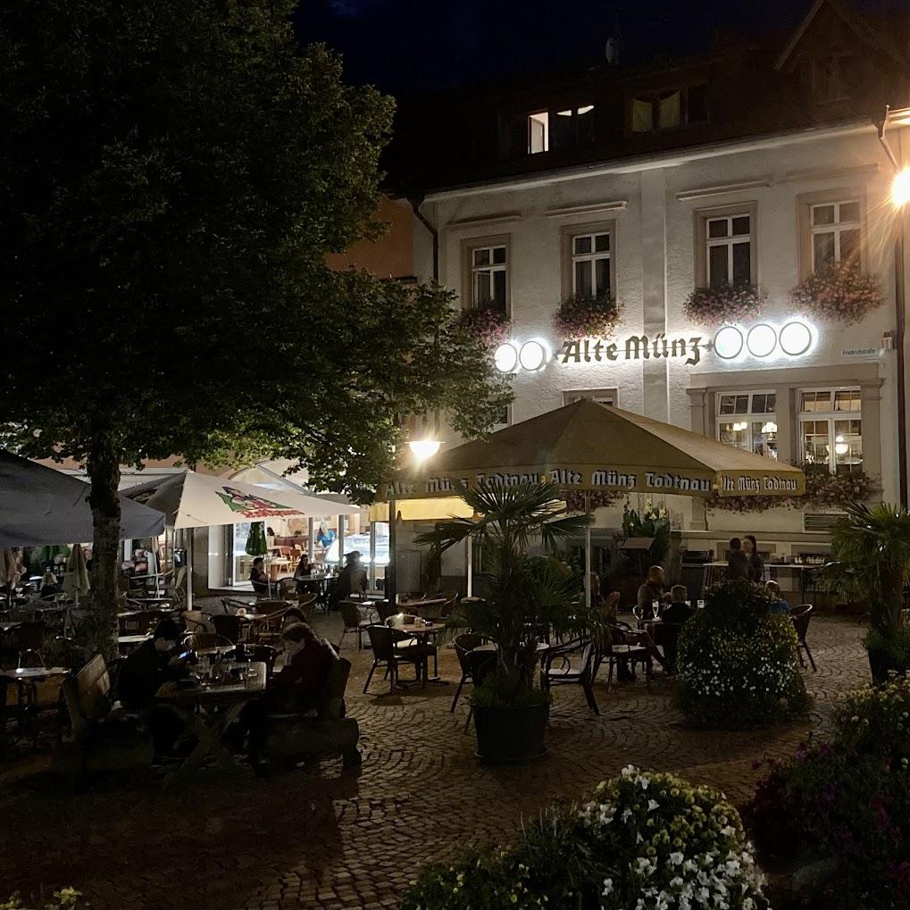 Restaurant "Alte Münz" in Todtnau