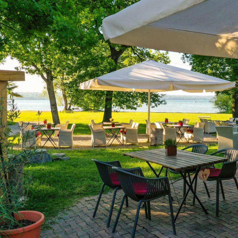 Restaurant "Strandhaus Ammersee" in Eching am Ammersee