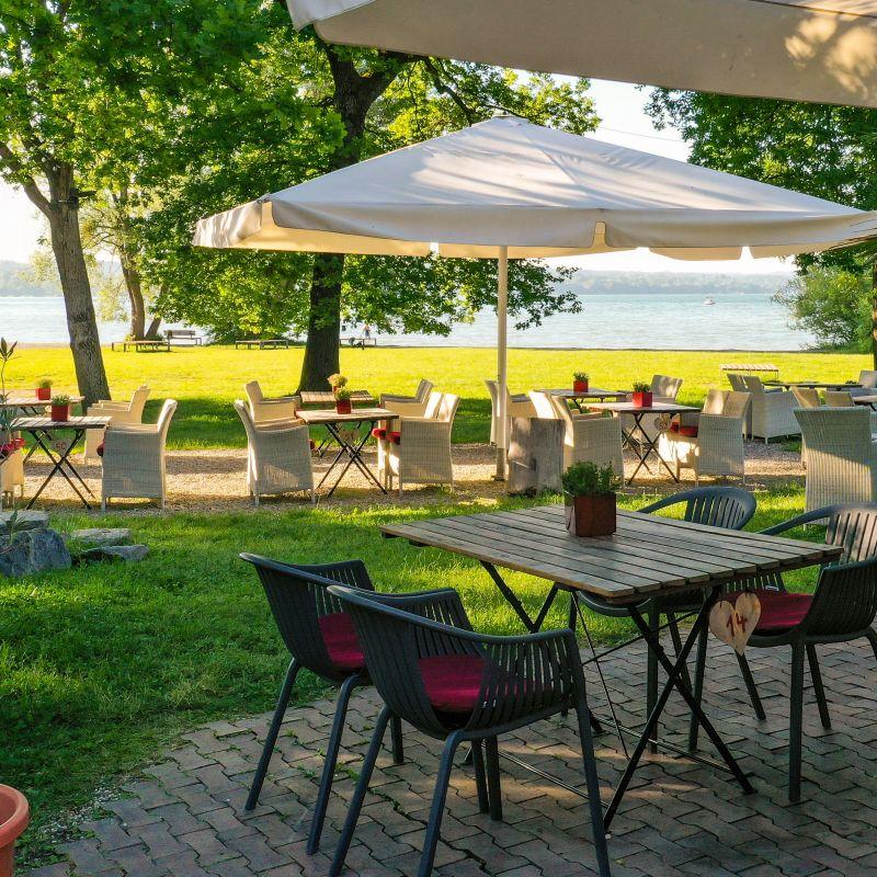 Restaurant "Strandhaus Ammersee" in Eching am Ammersee