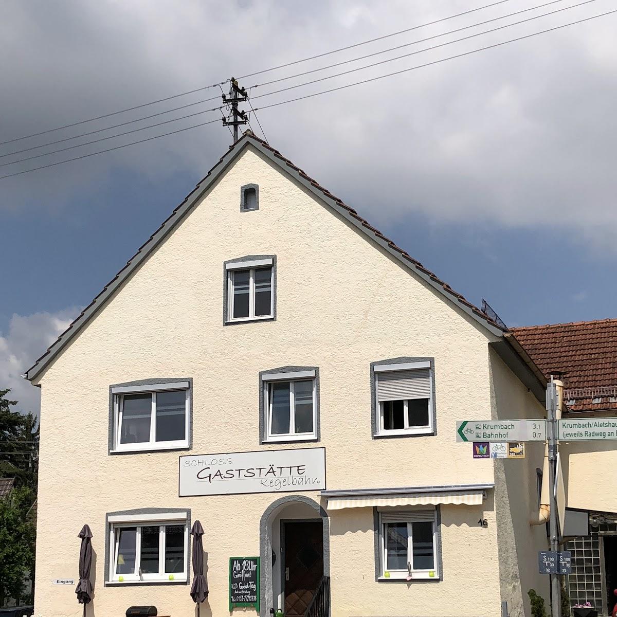 Restaurant "Schloss Gaststätte Kegelbahn" in Krumbach (Schwaben)