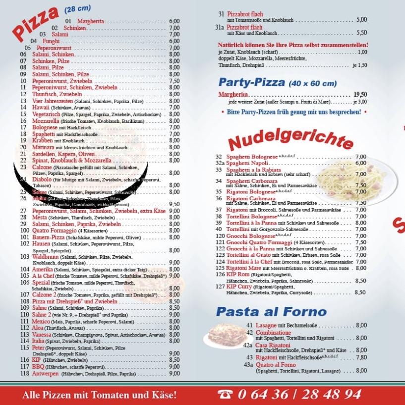 Restaurant "Pizzeria Melia Inh. Aissa Laaroussi" in Waldbrunn (Westerwald)