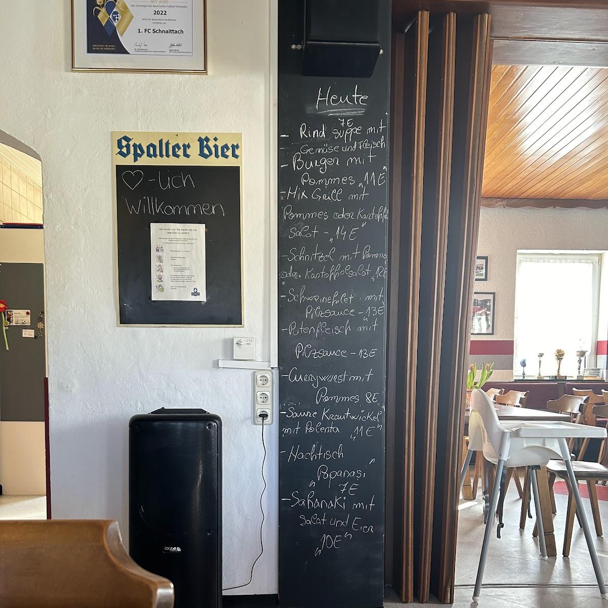 Restaurant "Sportheim-Gaststätte des 1. FC" in Schnaittach