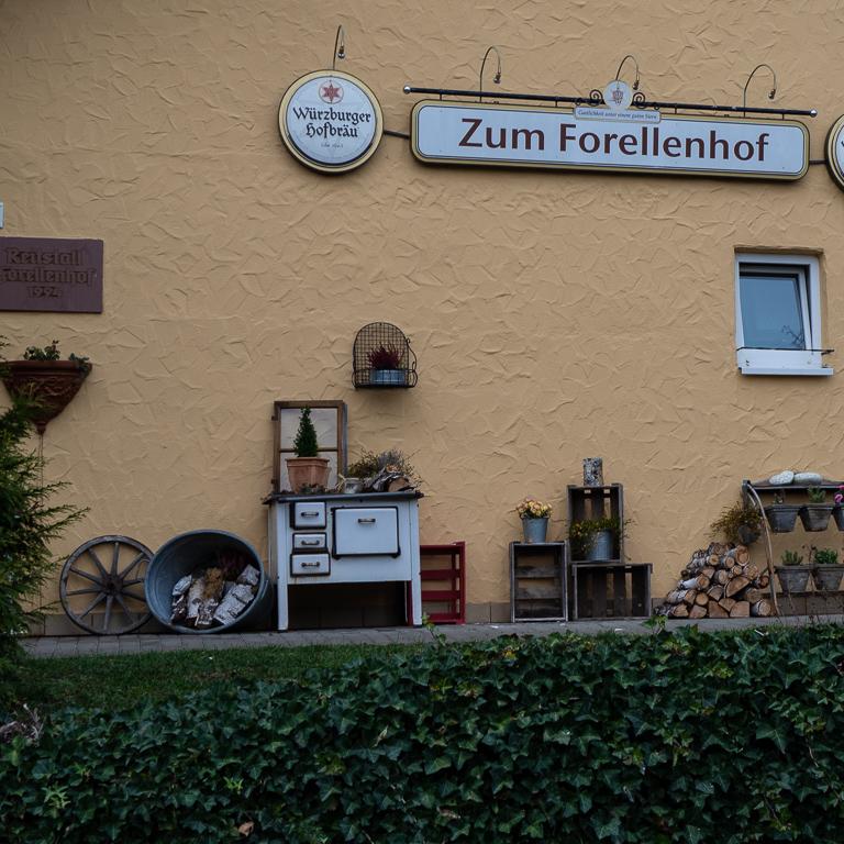 Restaurant "Ausblick am Forellenhof" in Hammelburg