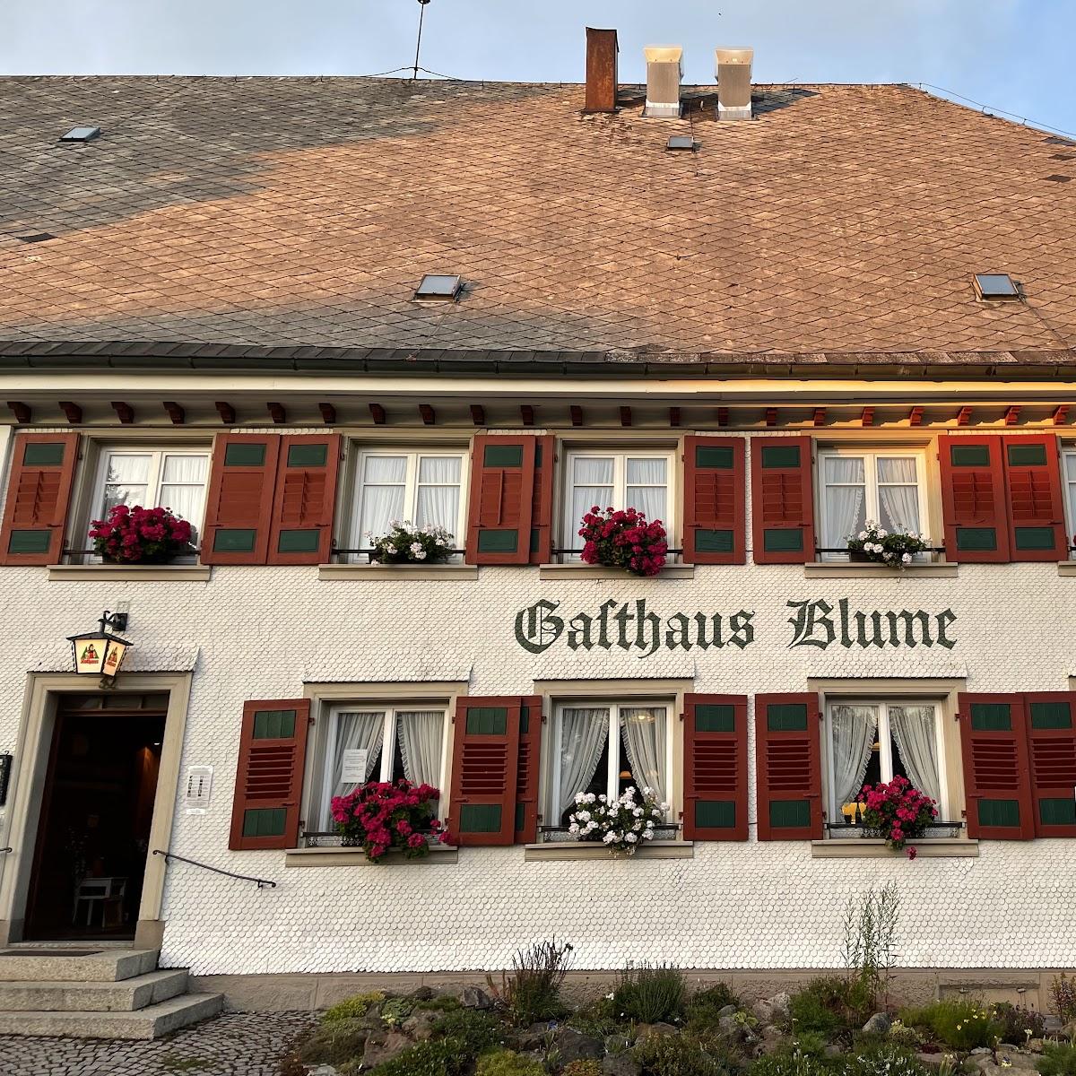 Restaurant "Gasthaus Blume" in Lenzkirch