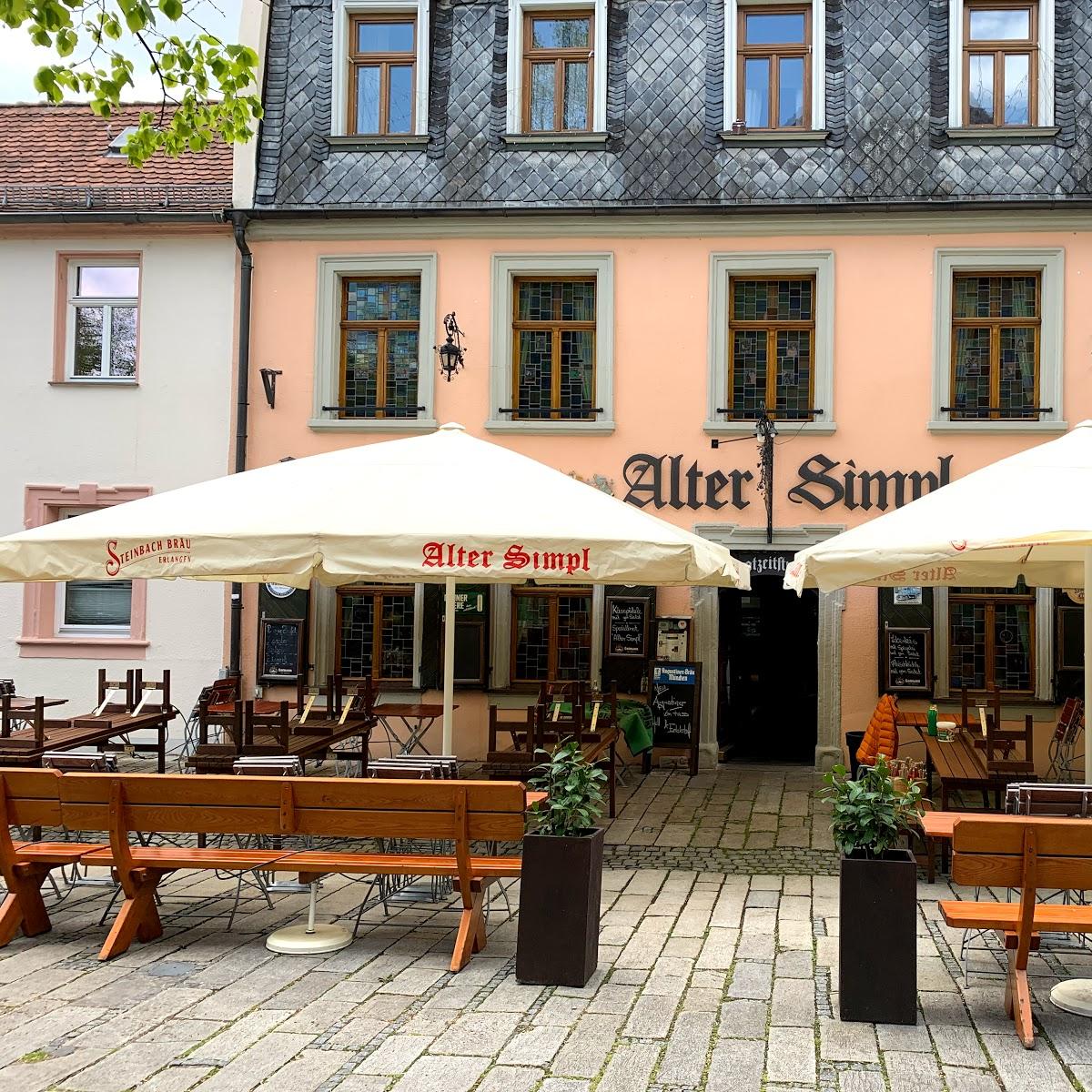 Restaurant "Alter Simpl" in Erlangen