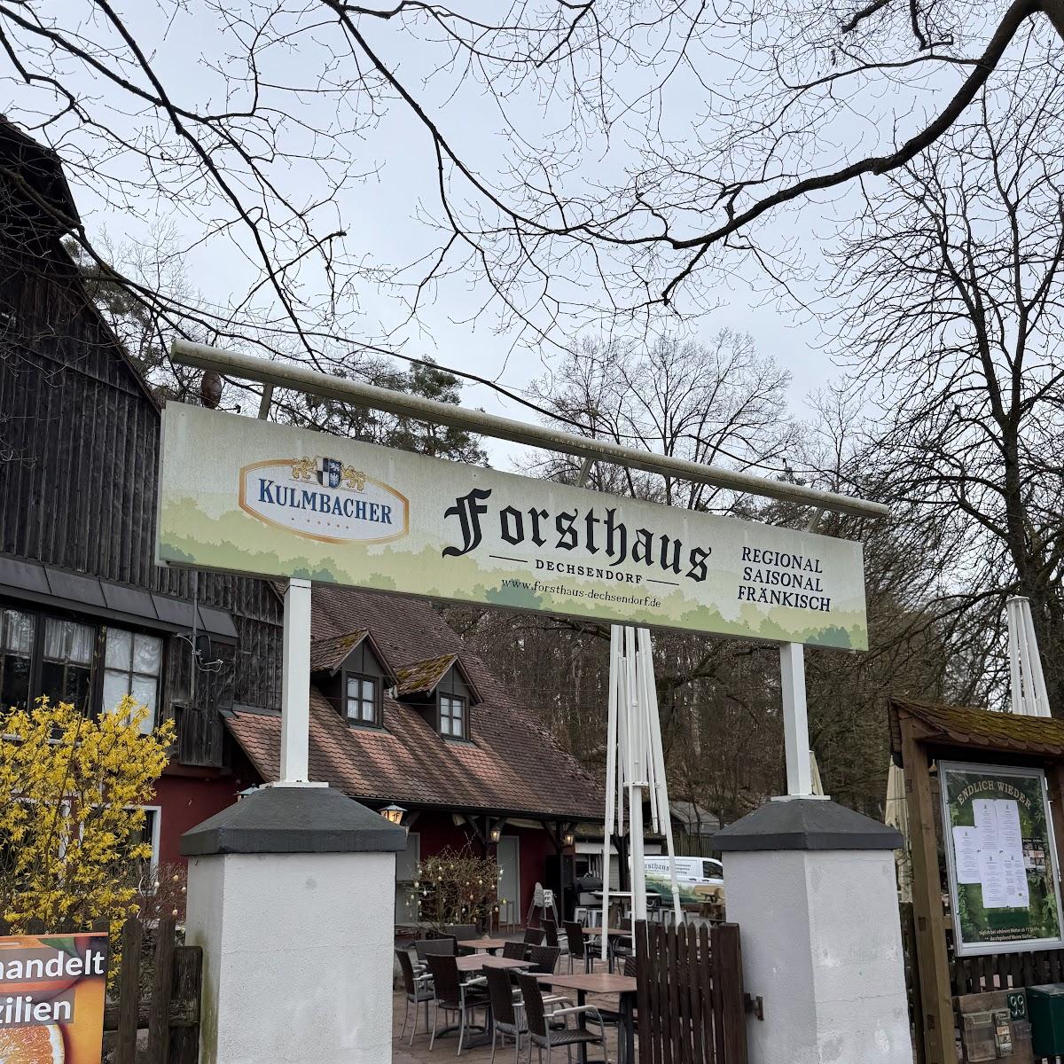 Restaurant "Forsthaus Dechsendorf" in Erlangen