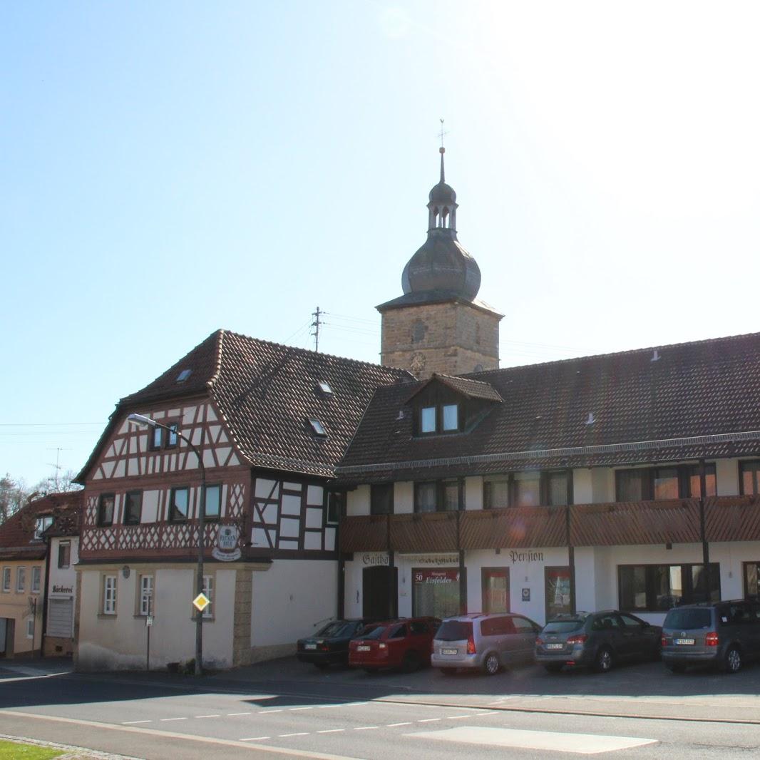 Restaurant "Gasthof-Metzgerei-Pension  Zum Goldenen Adler " in  Pfarrweisach