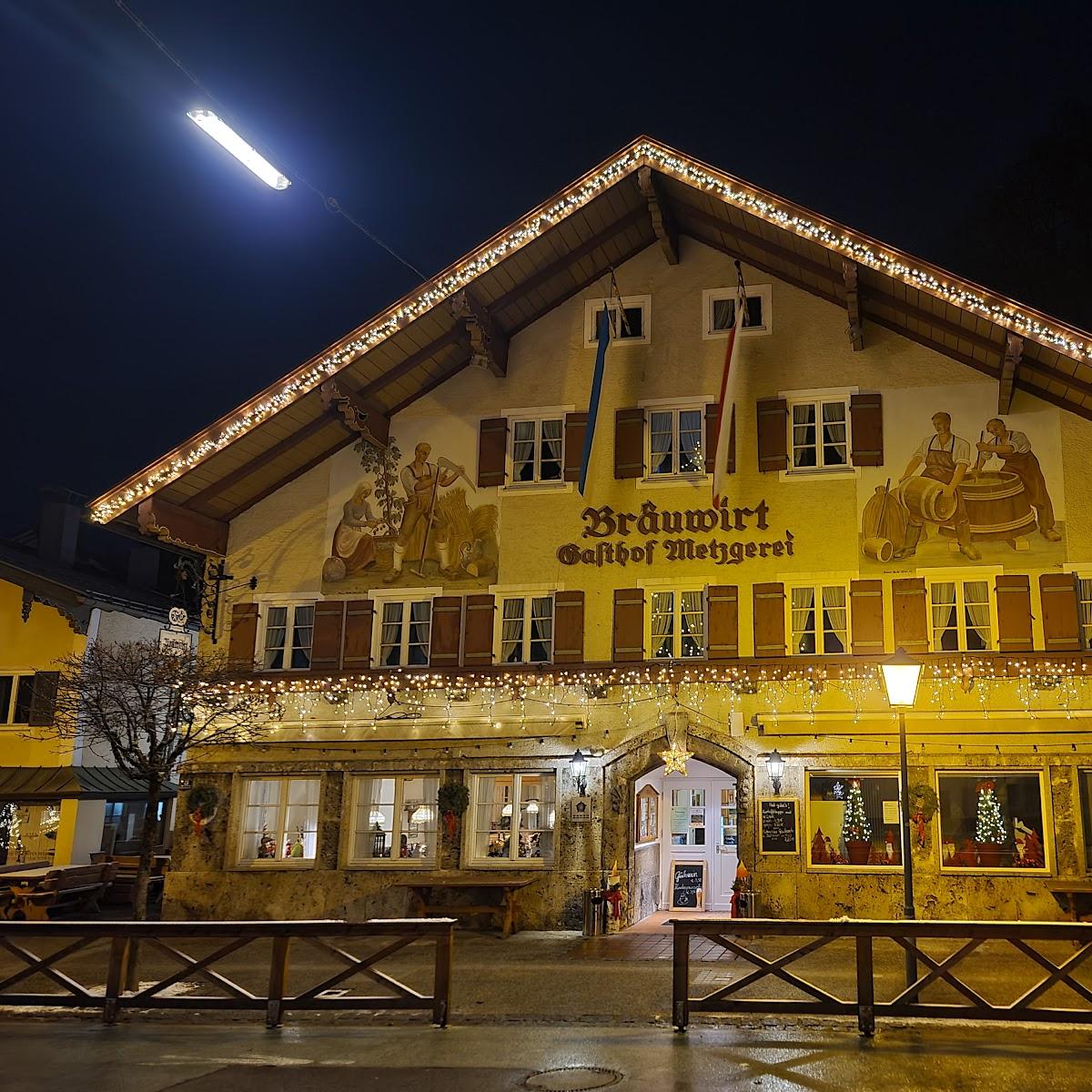 Restaurant "Gasthof & Metzgerei Bräuwirt" in Miesbach