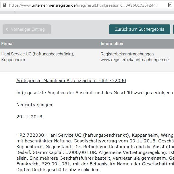 Restaurant "Pizzeria Mama Mia" in  Bischweier