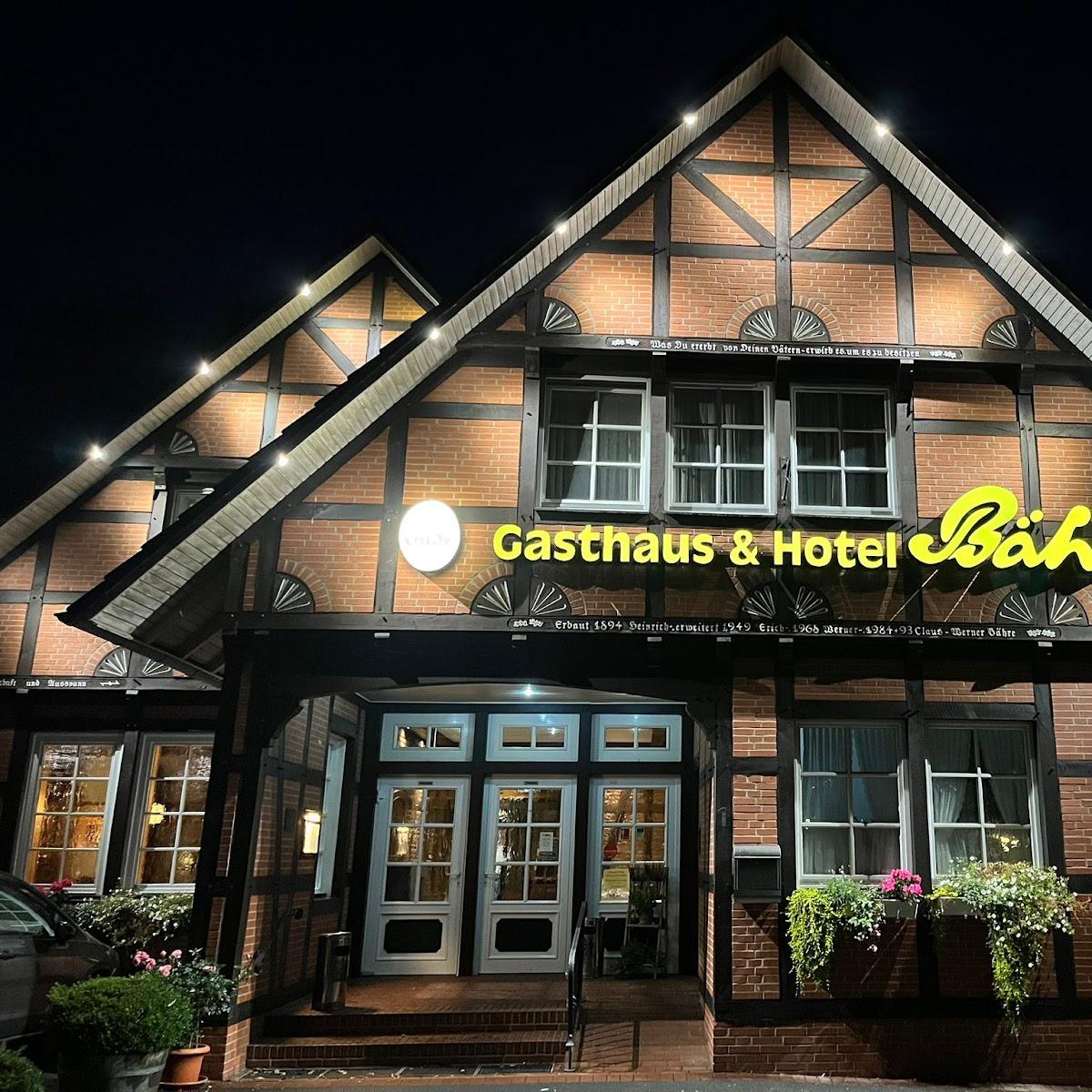 Restaurant "Gasthaus Bähre" in Burgdorf