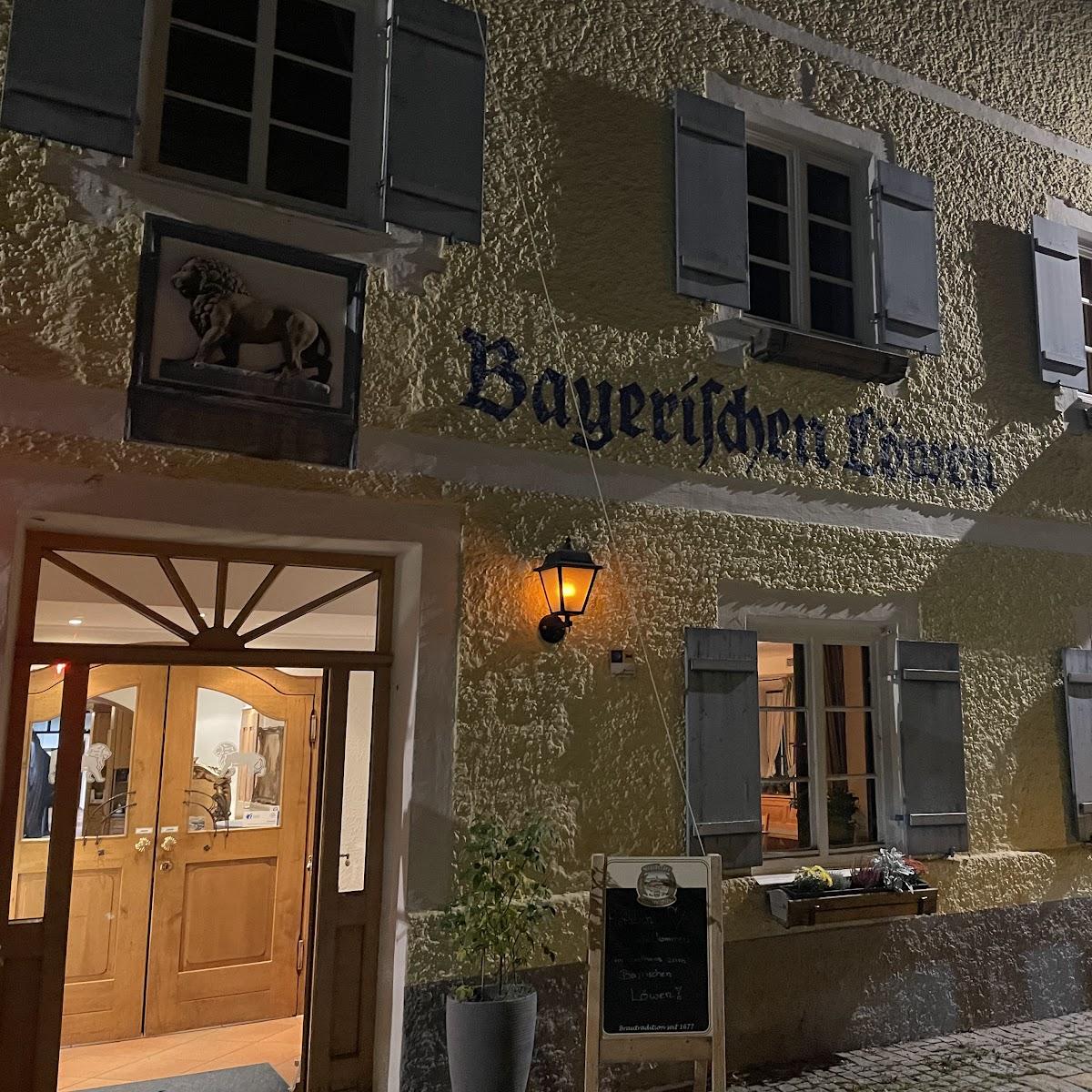 Restaurant "Gasthaus zum Bayerischen Löwen" in Bichl