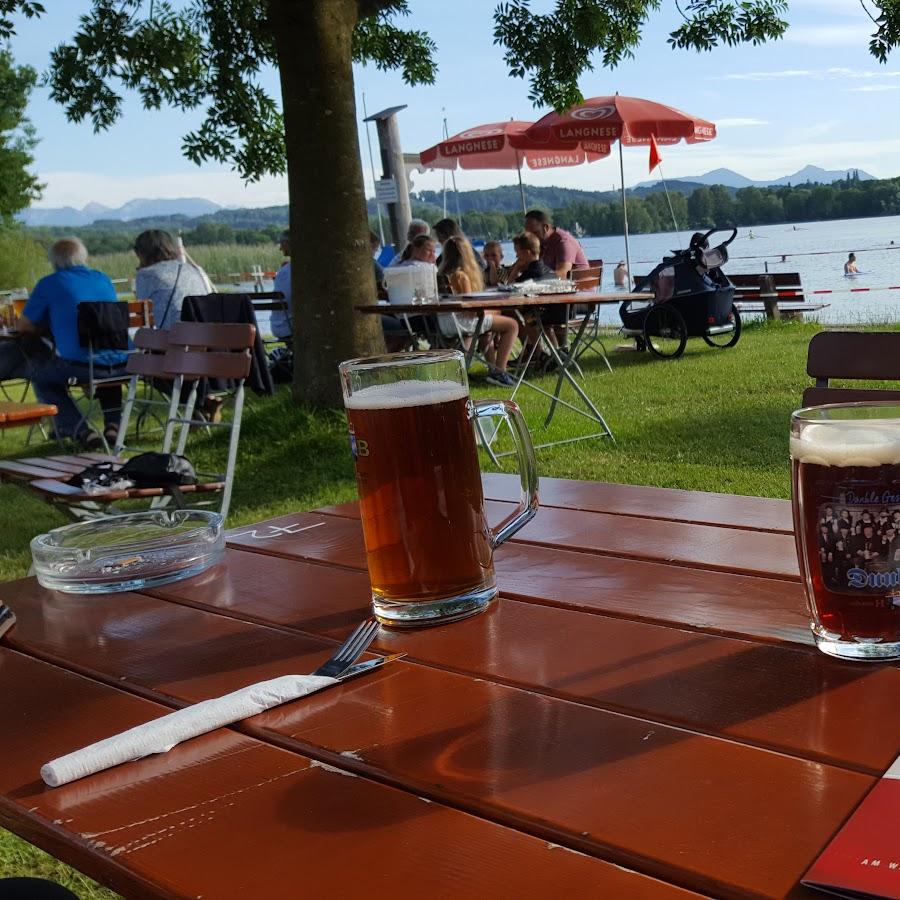 Restaurant "Badestelle beim - Strandbad Restaurant Tettenhausen - Boadwirt - Seeterrasse - Campingplatz direkt am Waginger See" in Waging am See