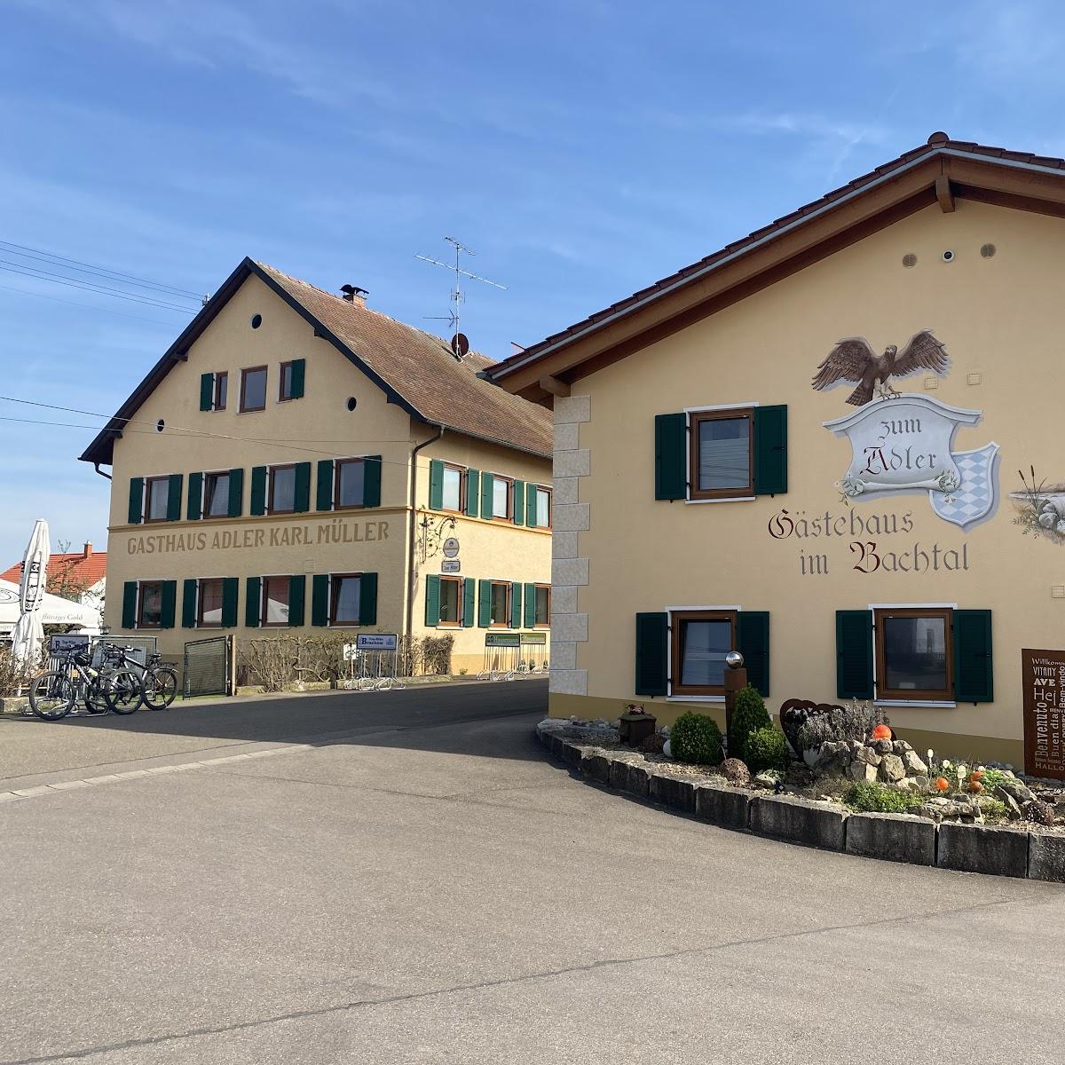 Restaurant "Biergarten & Landhotel ZUM ADLER in Oberbechingen" in Bachhagel