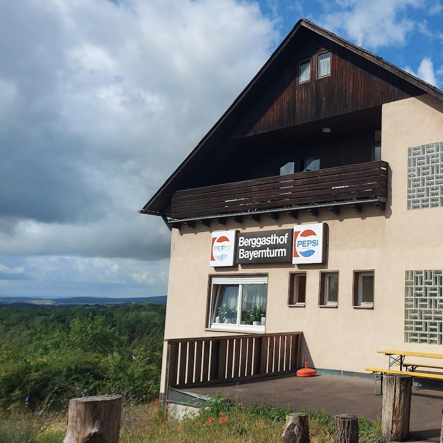 Restaurant "Berggasthof Bayernturm" in Sulzdorf an der Lederhecke