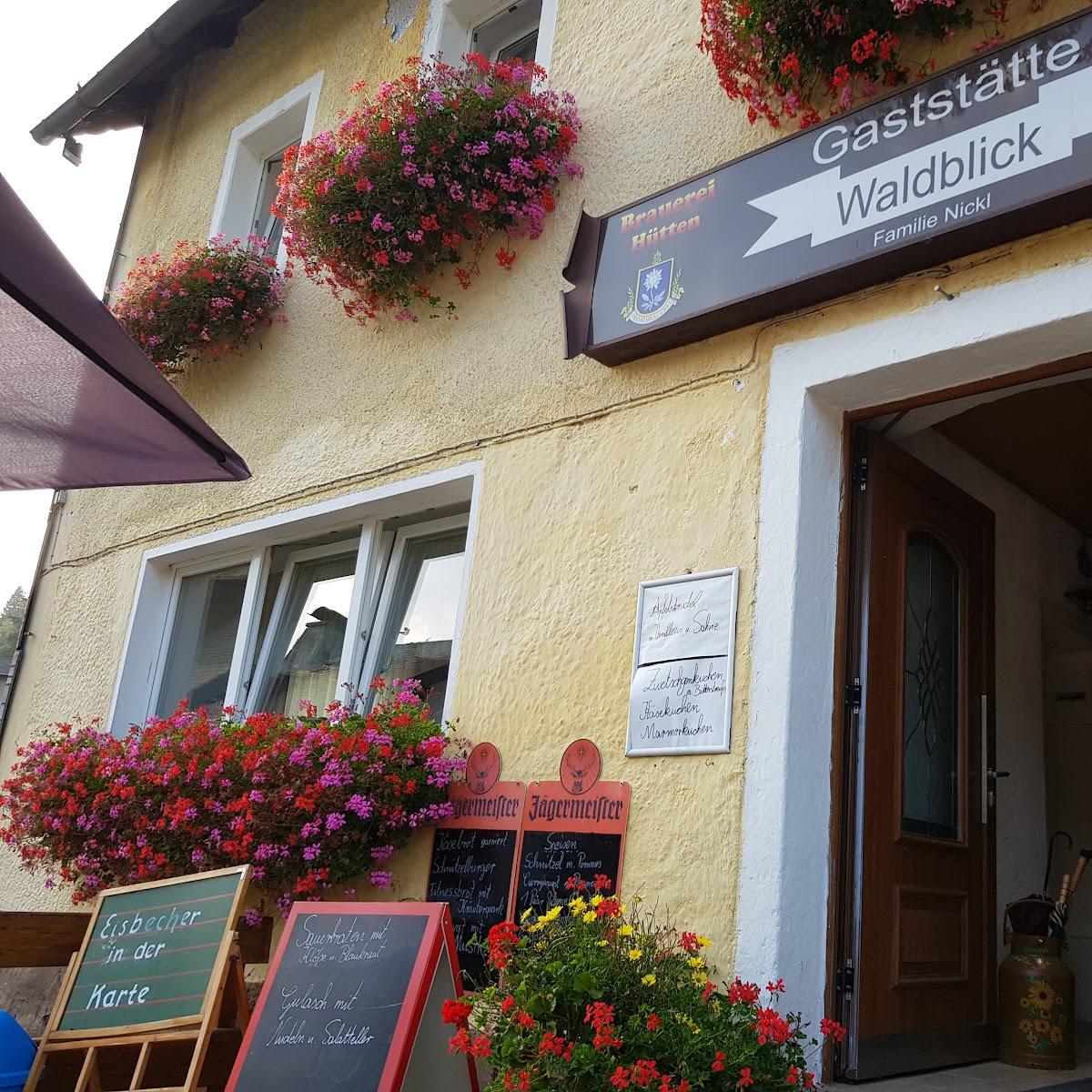 Restaurant "Gaststätte Waldblick" in Warmensteinach