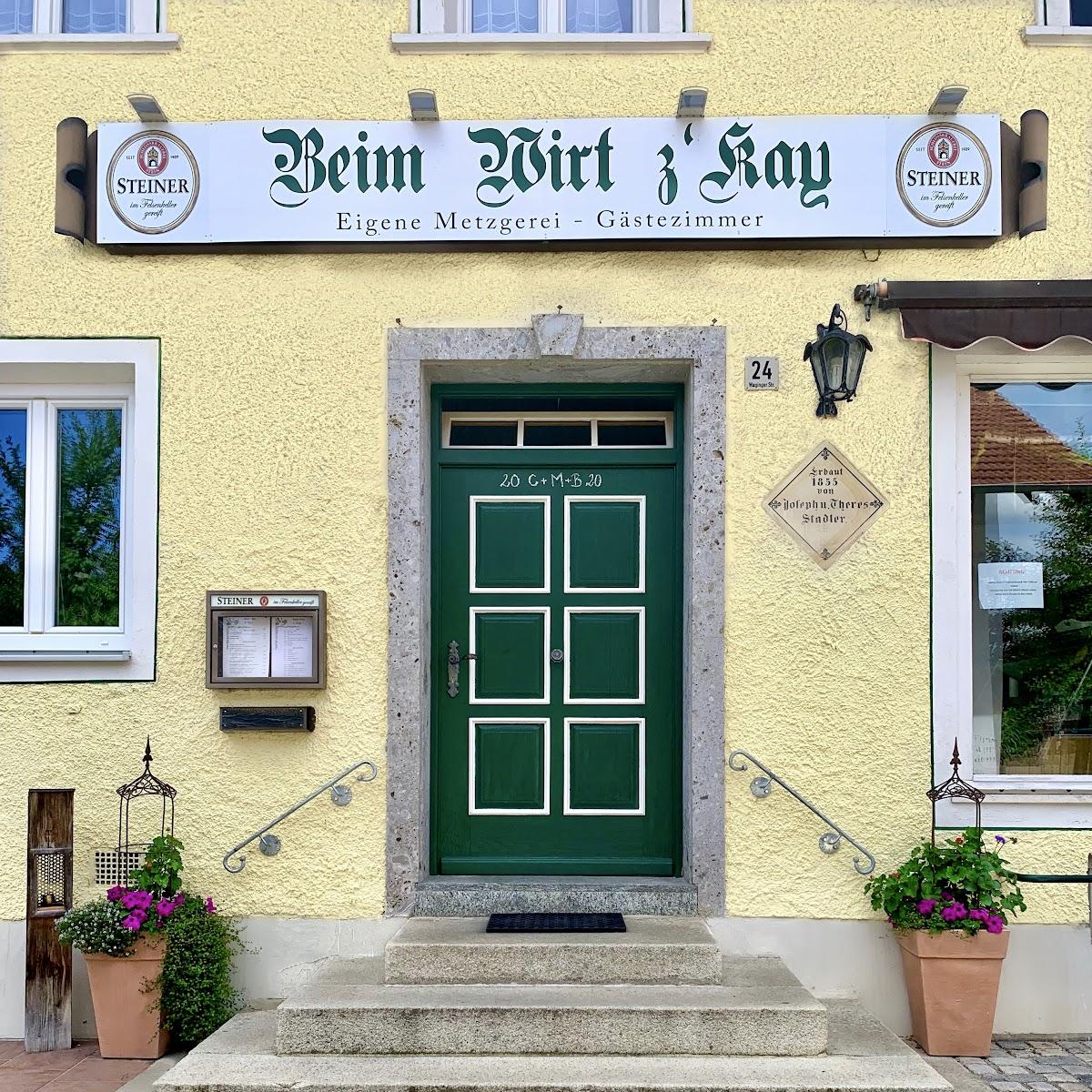 Restaurant "Wirt z‘Kay - Gasthof Stockhammer - Wirtshaus | Metzgerei | Zimmer" in Tittmoning