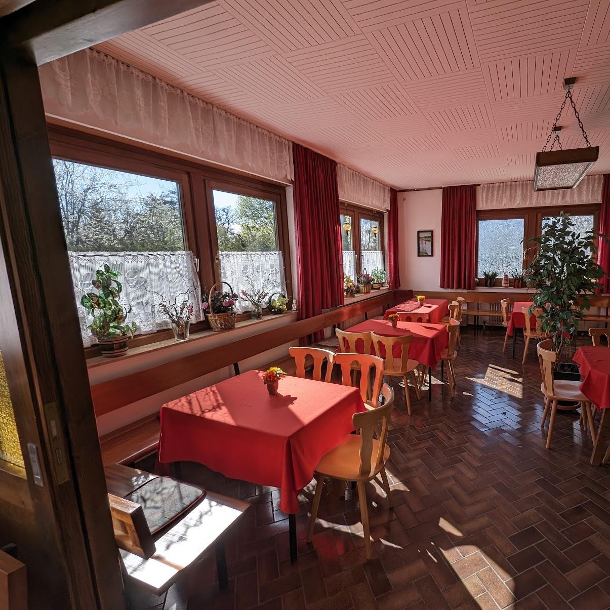 Restaurant "Café Pension Waldeck," in Inning am Ammersee