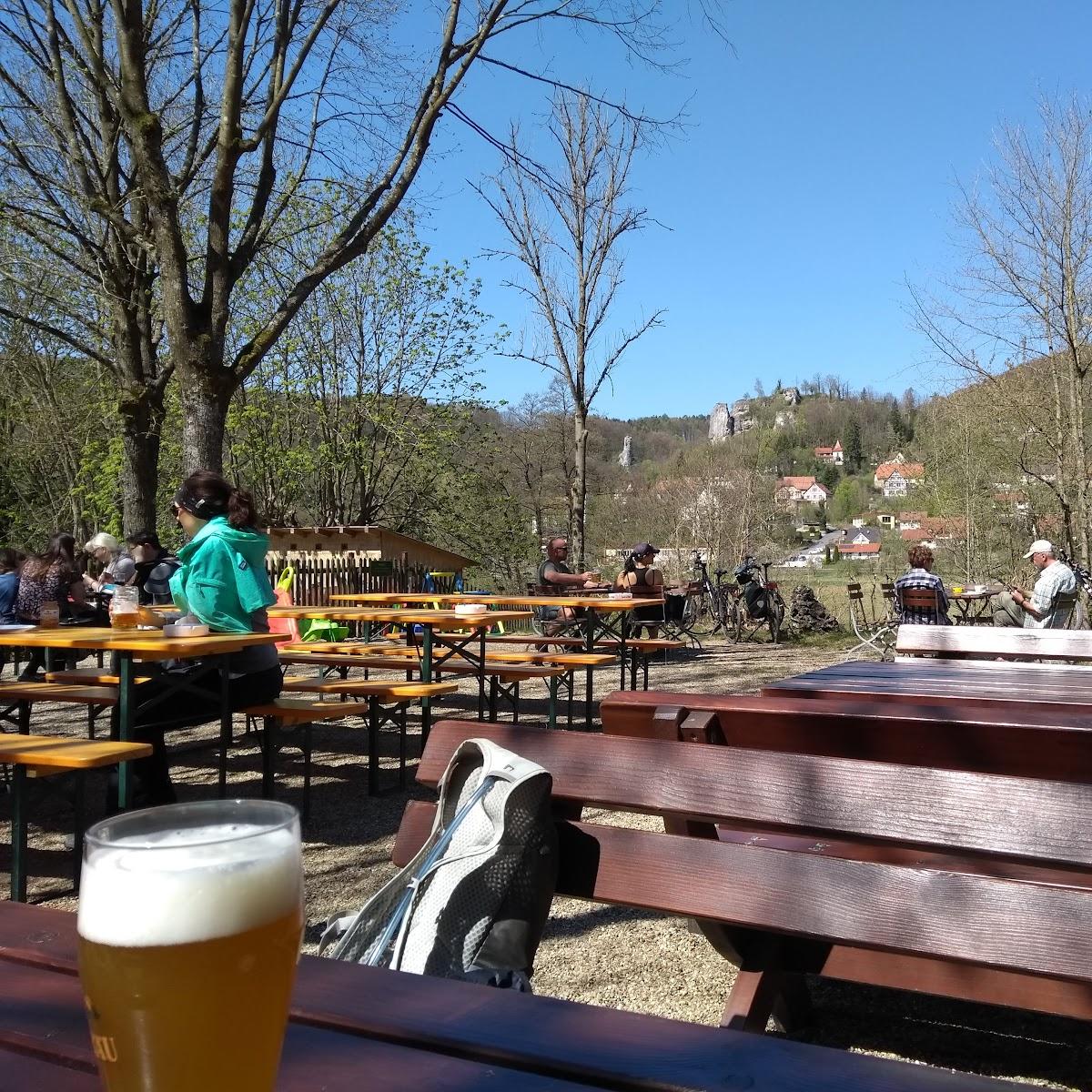 Restaurant "Badcafe Streitberg" in Wiesenttal , Fränk Schweiz