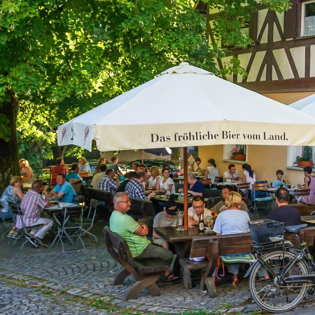 Restaurant "Gasthof  Zum goldenen Engel " in  Pommelsbrunn