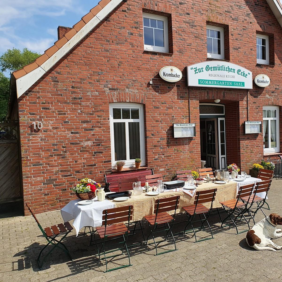 Restaurant "Traditionsgasthaus  ZUR GEMÜTLICHEN ECKE  Spieka-Neufeld" in Wurster Nordseeküste