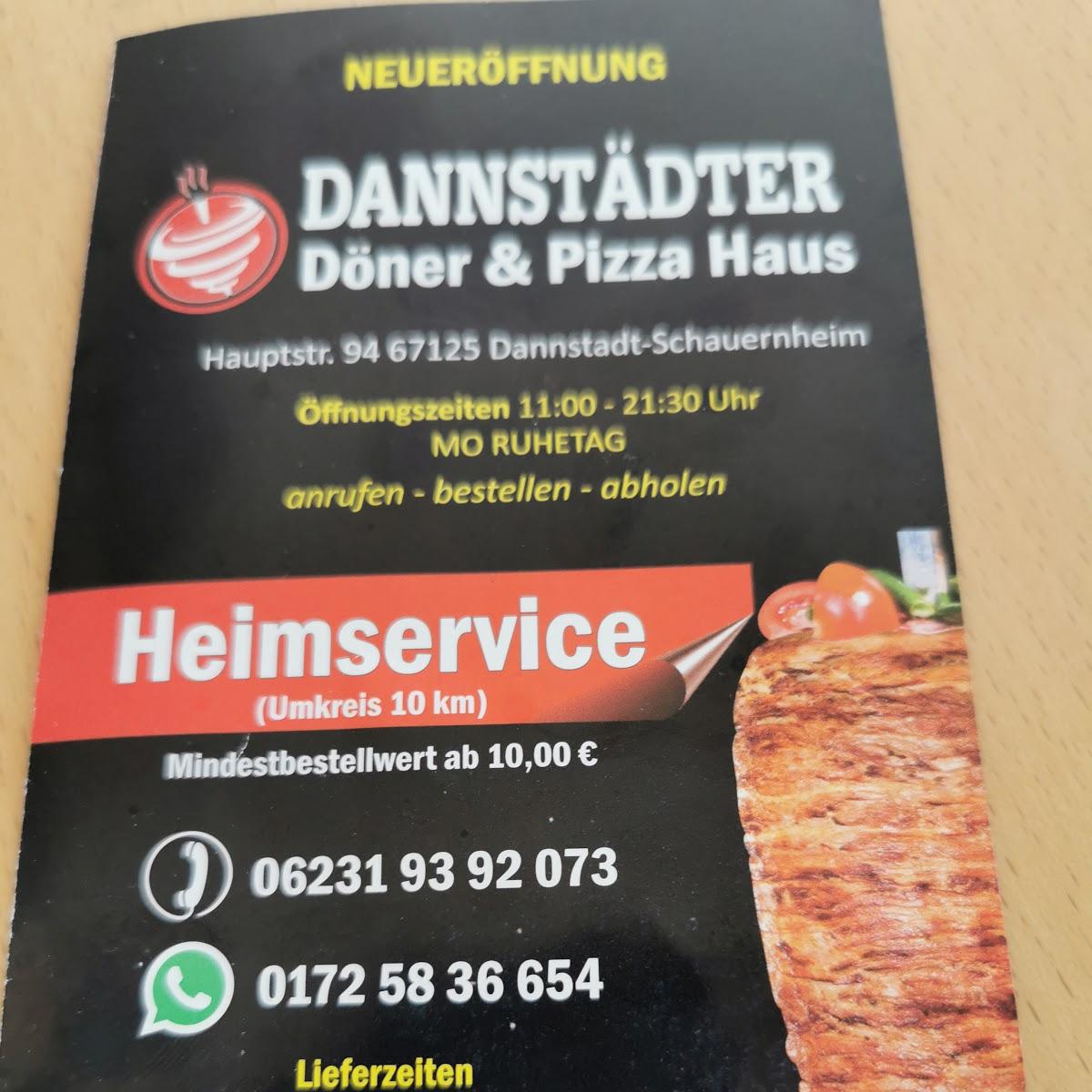 Restaurant "Dannstadter Döner & Pizza Haus Lieferservice Dannstadt" in  Dannstadt-Schauernheim