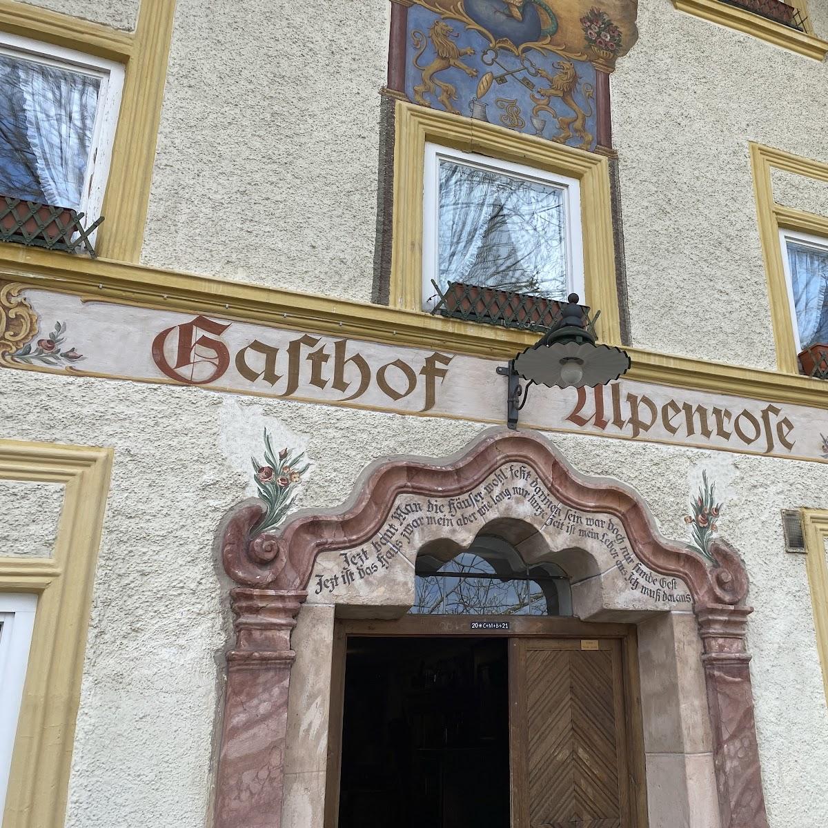 Restaurant "Gasthof Alpenrose" in Samerberg