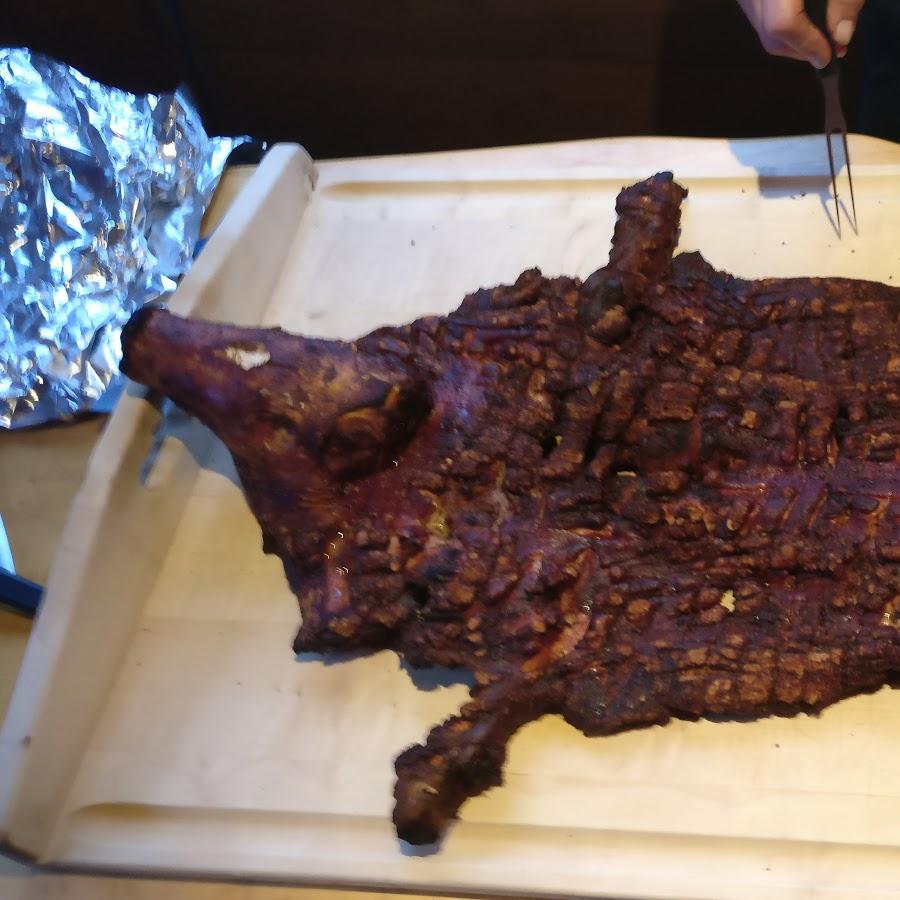 Restaurant "Rhöner Spanferkelhütte" in  Unsleben