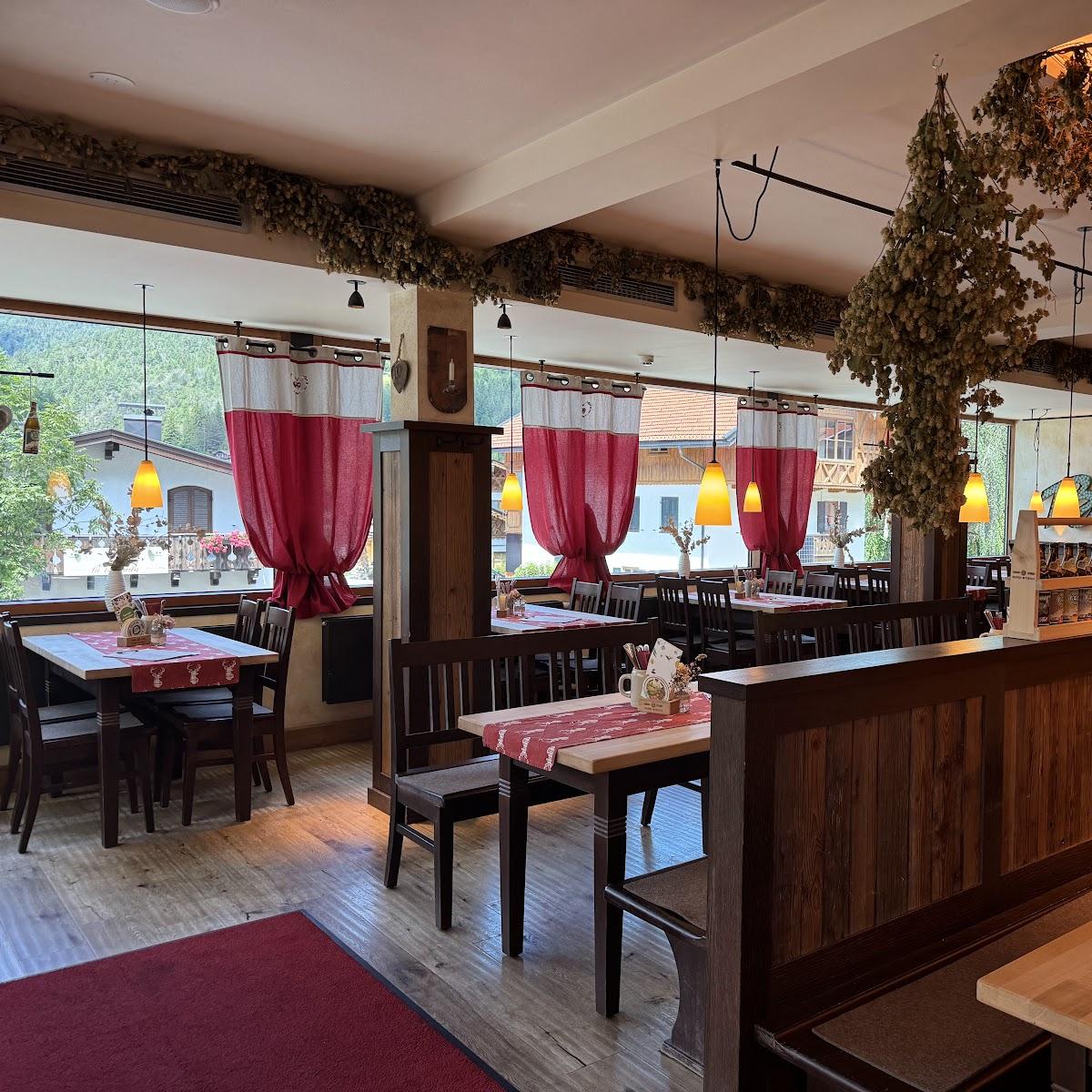 Restaurant "Brauereigaststätte Postkeller" in Mittenwald