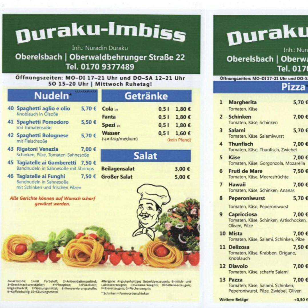 Restaurant "Imbiss Duraku" in  Oberelsbach