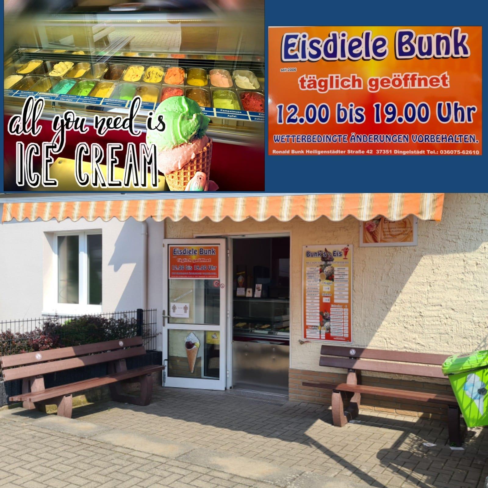Restaurant "Eisdiele Bunk" in Dingelstädt